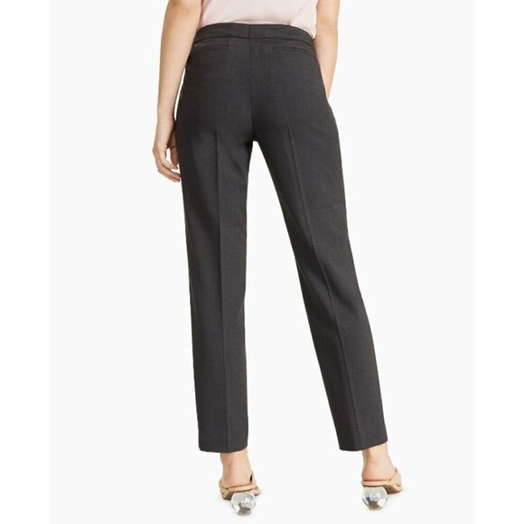 Bar III Women's Straight-Leg Charcoal Grey Pleated Dress Pants NWT - Picture 2 of 8